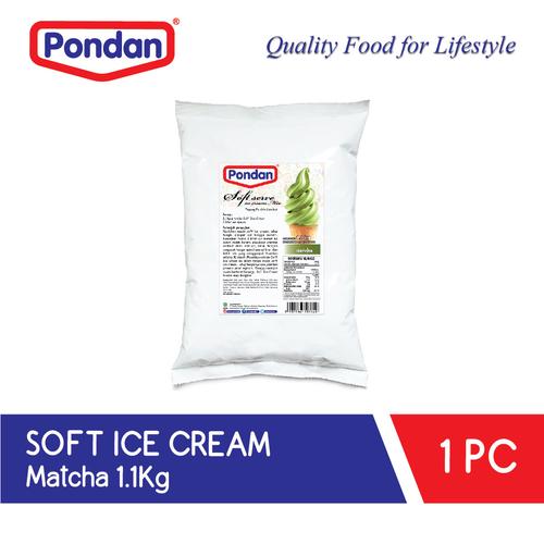 Gambar soft ice cream matcha dari Pondan Food Kota Tangerang Tokopedia
