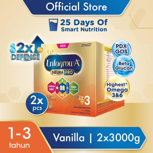 Foto Produk Enfagrow A+ 3 Susu Formula Vanila 3000g x 2 dari Enfa A+ Official Store