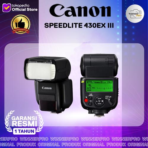 Foto Produk FLASH CANON SPEEDLITE 430EX III (GARANSI RESMI CANON DATASCRIP) dari Winner Pro