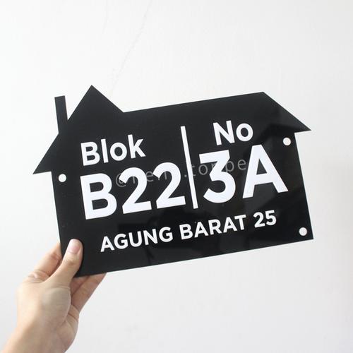 Gambar NOMOR RUMAH 30x20 / NOMOR RUMAH ACRYLIC/ NOMOR RUMAH MURAH dari hello.topper Jakarta Barat Tokopedia
