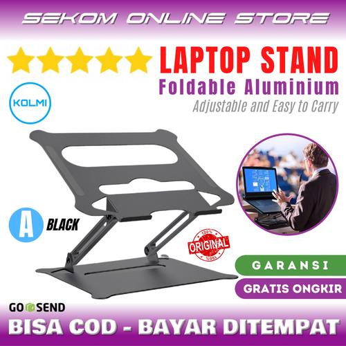 Foto Produk KOLMI Stand Laptop Aluminium Mirip NILLKIN - A BLACK dari SEKOM ONLINE STORE