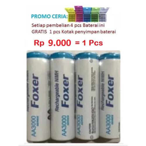 Foto Produk Baterai batre battery cas recharge rechargeable AA aa A2 dari Gadget Thumb