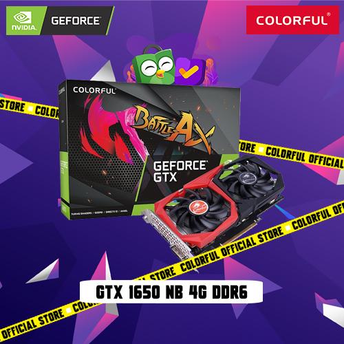 Foto Produk COLORFUL GEFORCE GTX 1650 NB 4G DDR6 dari Colorful Official Store