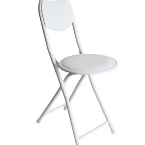 Foto Produk KRISBOW kursi lipat bulat uk 44.5 x 49 x 80 cm - Putih dari DS Official