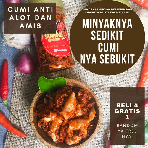 Foto Produk SAMBAL CUMI PEDAS GURIH ENAK MURAH - Pedas Ori dari sambal spaisiy