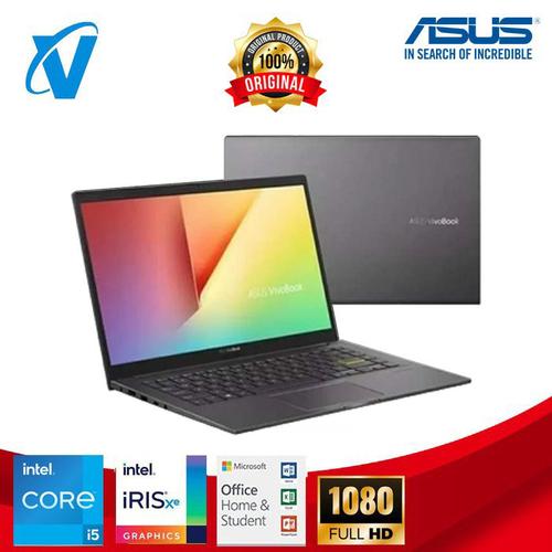 Foto Produk Asus VivoBook K413EA Intel i5-1135G7 RAM 8GB SSD 512G 14'' Win10 + OHS - Silver dari V-TECHNOLOGY Official Store