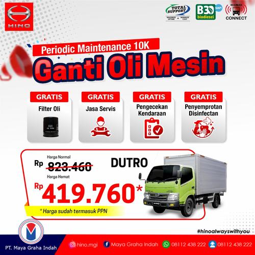 Foto Produk Ganti Oli HINO DUTRO dari mayagrahaindahofficial
