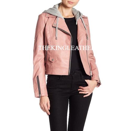 Gambar Jaket Kulit Cewek Hoodie Pink - Jaket Kulit Wanita - Jaket Kulit Domba - S dari The King Leather Kab. Garut Tokopedia
