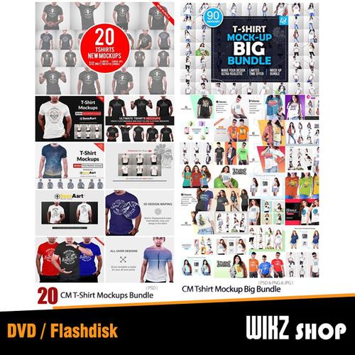 Jual T-SHIRT MOCKUP PACK 01 BY CREATIVE 