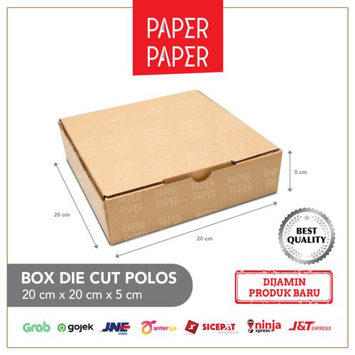 Gambar Kardus Box Karton Die Cut 20X20X5 Polos - Baru - Murah dari paper paper Jakarta Barat Tokopedia