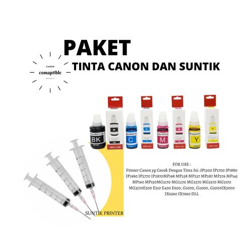 Foto Produk Paket Suntik suntikan printer dan Tinta Canon G1010 G2010 G3010 G4010 dari Wirama Refill Center