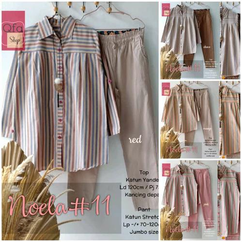 Foto Produk New Noela #11 Setelan Celana Wanita Jumbo Baju Kerja Big Size Modis dari Ilyassa Shop