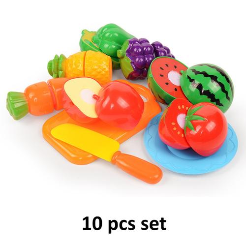 Foto Produk Mainan masak-masak, Mainan potong sayur, Mainan buah-buahan - 10 pcs set dari Lovely Gubuk