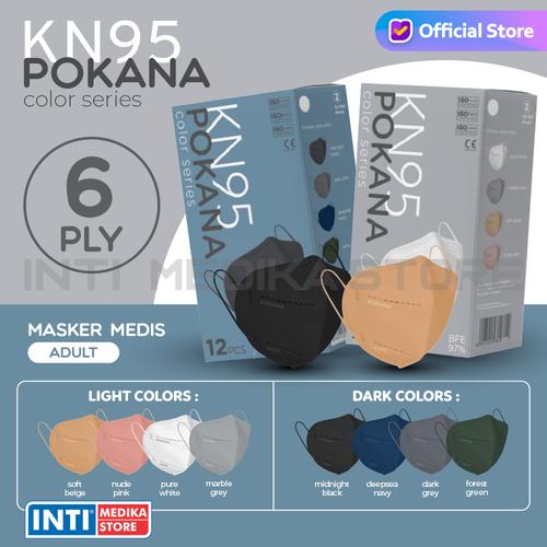Foto Produk POKANA - Masker Earloop 6 Ply KN95 | Masker KN95 | Masker Medis - Deepsea Navy dari INTI MEDIKA STORE
