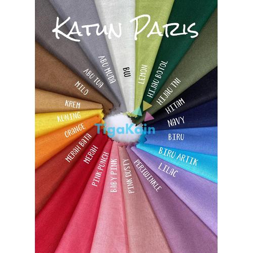 Foto Produk 0.5 Meter Bahan Katun Paris Kain Katun dari Nacy Tex