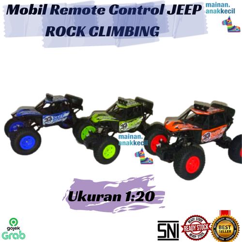 Foto Produk Mainan Mobil Remote Control RC JEEP ROCK CLIMBING CRAWLER OFFROAD 1:20 - Hijau dari mainan.anakkecil