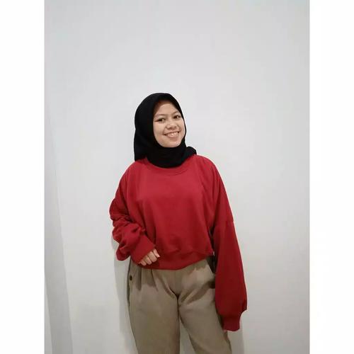 ootd sweater maroon