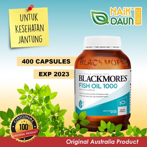 Foto Produk Blackmores Fish Oil 1000 - 400 Softgels (100% Australia) dari Naik Daun