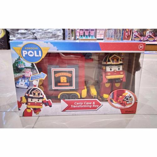 Robocar Poli Deluxe Transformer Toy 4-Pack Set - Includes Poli, Roi, Amber & Heli