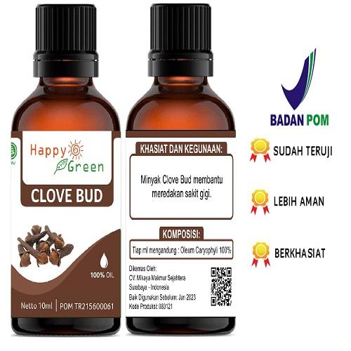 Foto Produk Happy Green Minyak Atsiri Bunga Cengkeh 10 ml- Clove Bud Essential Oil dari Happy Green Garden - SBY