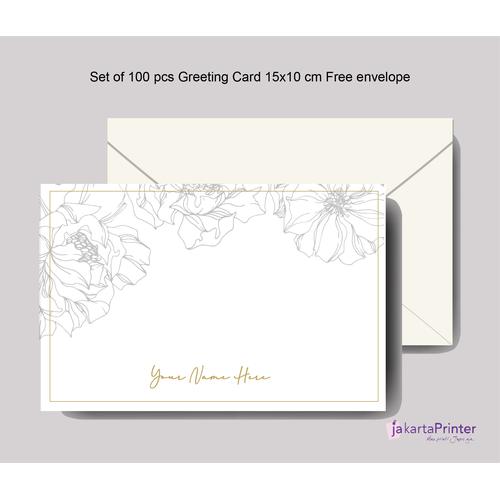 Jual Greeting card + amplop Free Custom Nama Tanpa Amplop Jakarta