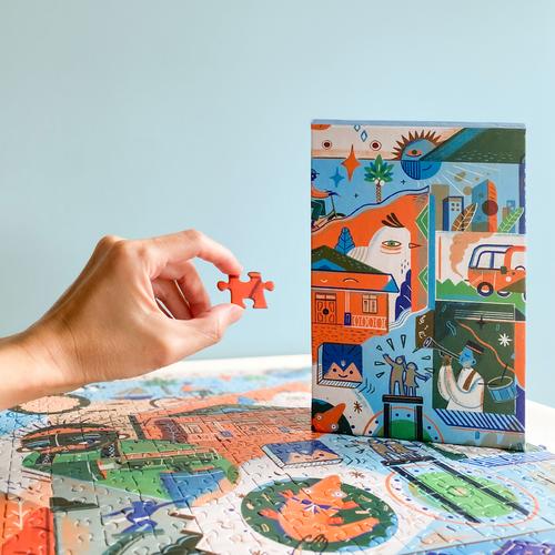 Jual METROWARNA by Sarkodit a 500piece Rekarekat Jigsaw Puzzle