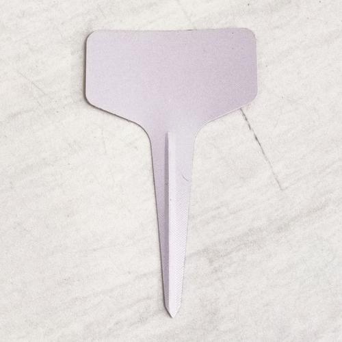 Foto Produk Label Nama/Tag Tanaman anti air plastik PVC bentuk T warna putih dari Biji Benih