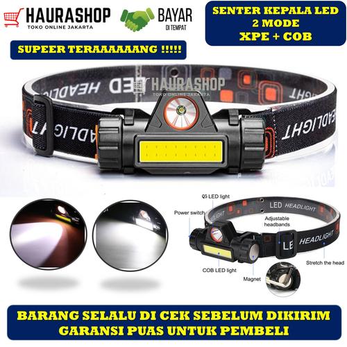 Foto Produk Senter Kepala COB LED Rechargeable / HEADLAMP SOROT dari Haurashop21