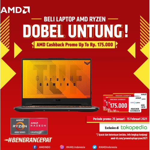 Foto Produk Asus TUF A15 FX506II R75TB6T | Ryzen 7 4800H 8GB 512SSD GTX1650Ti 4GB dari AMD Official Store