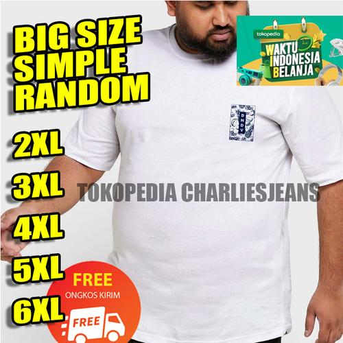 Foto Produk KAOS PRIA XXL XXXL Baju Big Size Oblong Jumbo - 2XL, Kuning dari charliesjeans