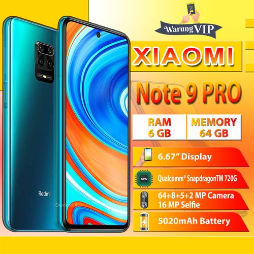 Foto Produk XIAOMI Redmi Note 9 Pro 6/64 RAM 6GB ROM 64GB Garansi XIAOMI INDONESIA - Hijau dari Warung VIP
