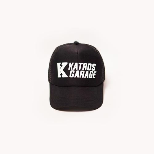 Foto Produk TOPI TRUCKER OFFICIAL KATROS GARAGE - FULL BLACK dari CustomKit Official