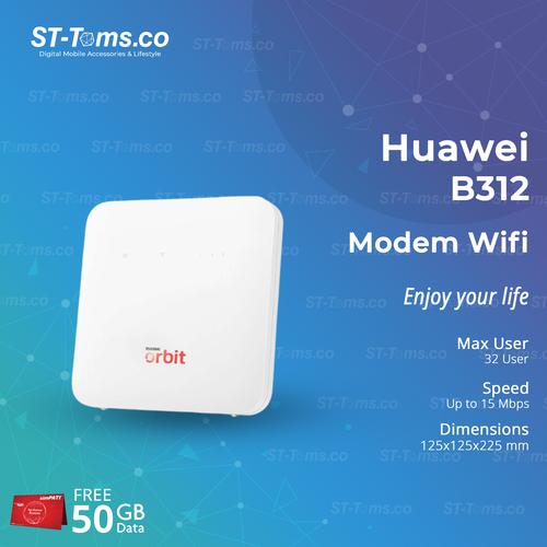 Foto Produk Huawei B312 Modem Wifi Home Router 4G Telkomsel Orbit Star 2 dari ST-Toms.co