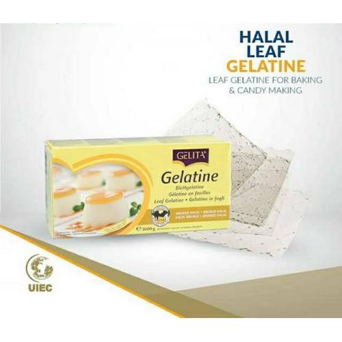 Jual Gelatin Lembaran Halal / Gelatine Sheet Gelita Halal 1 lembar
