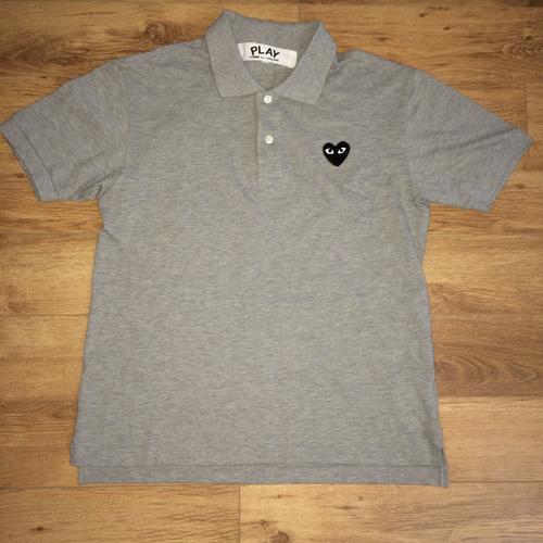 cdg polo grey