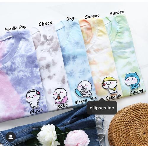 Gambar Ellipsesinc - Kaos / Dress Tie Dye Pria Wanita Patch Pentol - Kucing, PENDEK ALL SIZE dari Ellipses.inc undefined Tokopedia