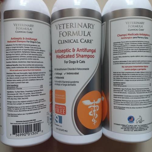 Jual veterinary formula antiseptic antifungal shampoo anti jamur