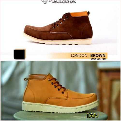Jual SEPATU BOOT CASUAL KULIT PRIA 