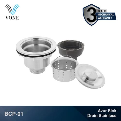 Foto Produk VONE BCP-01 Avur Apur Sink Cuci Piring Saringan Pembuangan Stainless dari Vone Sanitary Indonesia