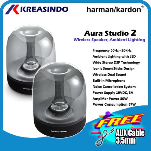 Gambar Harman Kardon Aura Studio 2 Wireless Buetooth Speaker Garansi Resmi - Hitam dari Kreasindo Online Jakarta Pusat Tokopedia