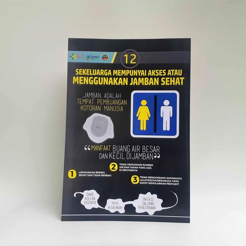 Gambar Poster Gunakan Jamban Sehat - 12 Indikator KS dari Syafana Kab. Sleman Tokopedia