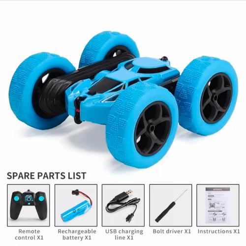 Foto Produk Mainan Anak Remote Control/RC Mobil 2.4GHZ ~ RC STUNT CAR - Biru dari lovely kayy