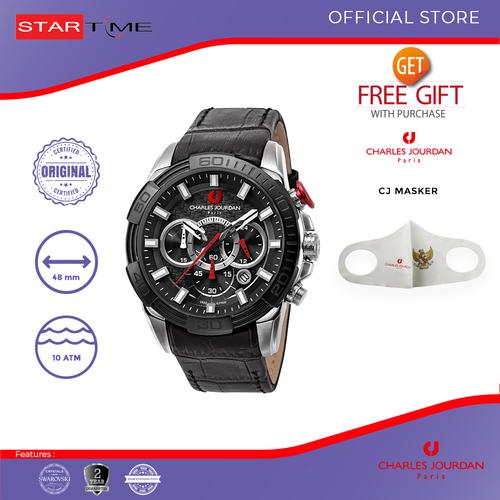 Foto Produk Charles Jourdan CJ1025-1362C Jam Tangan Pria Analog Black dari Startime Official