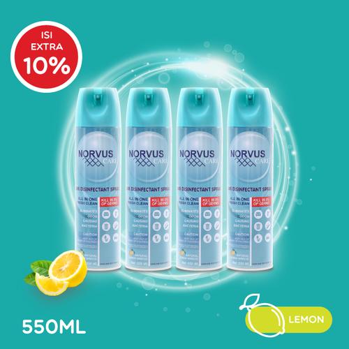 Foto Produk NORVUS Disinfektan Spray & Pengharum Ruangan 4x 550ml - Lemon Breeze dari Norvus Indonesia