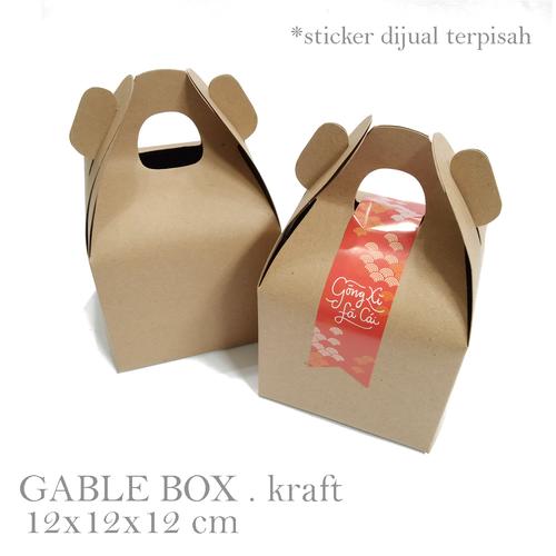 Foto Produk GABLE BOX KRAFT . MATERIAL : KRAFT CARTON 350gr SIZE : 12x12x12 cm dari ashadewi gayatri