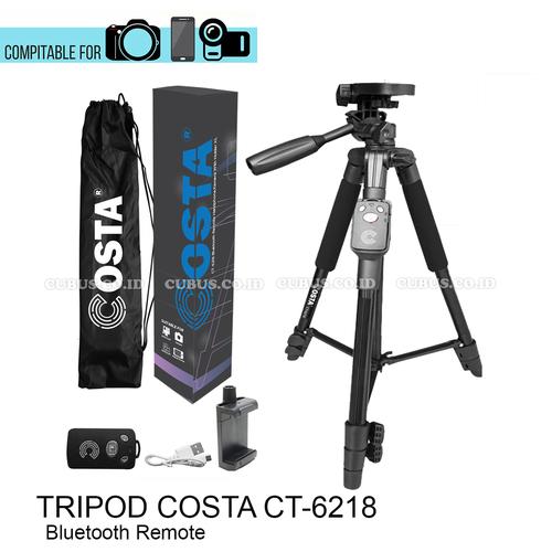 Foto Produk TRIPOD COSTA CT-6218 Bluetooth Remote Handphone,Kamera With Holder XL dari Cubus_Co_ID