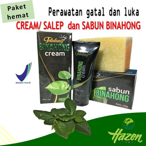 Foto Produk Paket Perawatan Luka dan gatal SALEP DAN SABUN BINAHONG dari HAZENherbal