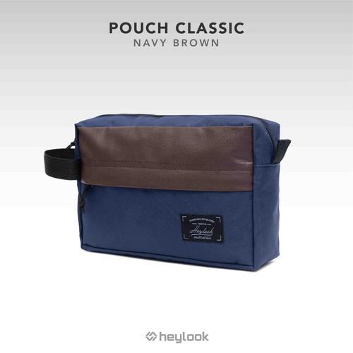 Foto Produk DISKON HIPPO BAG TAS HANDBAG TAS CHARGER POUCH ORGANIZER BAG HANDPHONE - NAVY BROWN dari Heylook Official