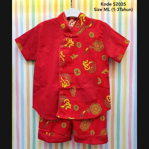 Foto Produk Cheongsam Boy / Cheongsam Anak Laki-laki / Baju Imlek Sincia Anak Laki dari kat.babyclothing
