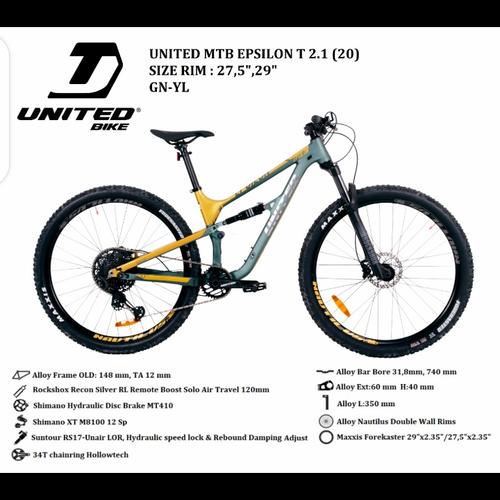 Jual sepeda mtb united epsilon T2.10 